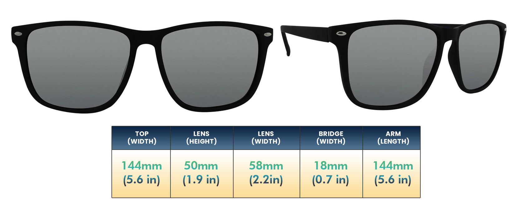 Vital - Polarized Soft Touch Rubber Frame