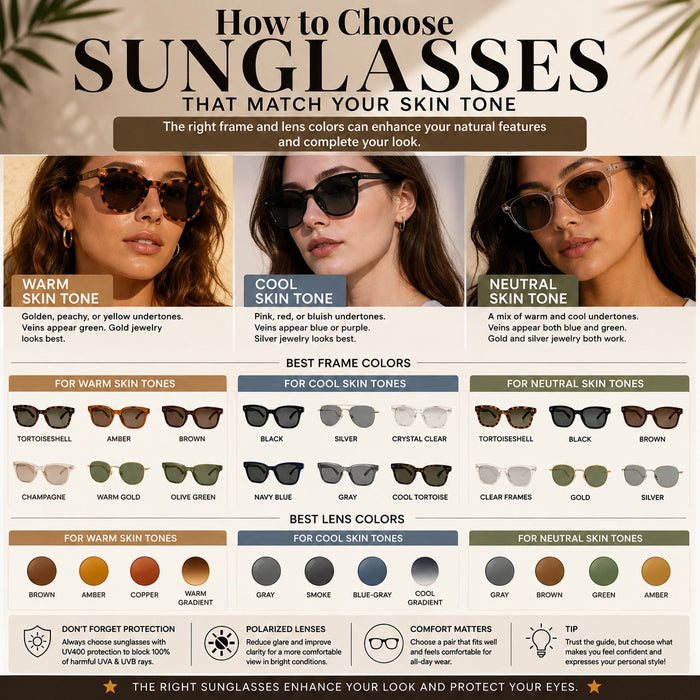 How to Choose Sunglasses That Match Your Skin Tone | Style Guide