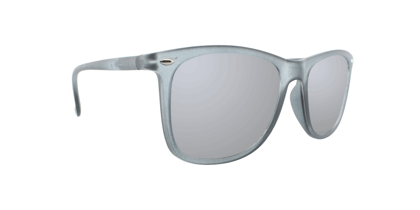 Throwback - Polarized Classic Standard Spring Hinge Charcoal Iced (Silver Mirror)