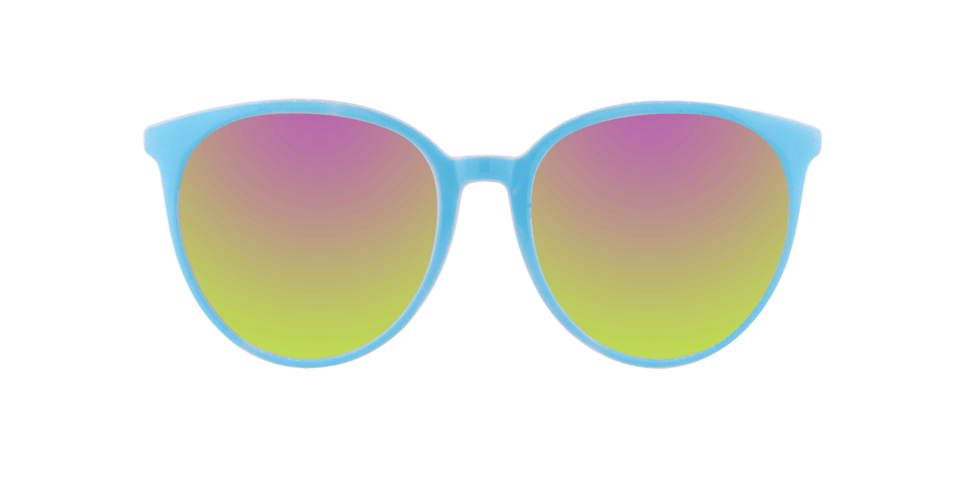 Paige - Classic Fashion Light Blue and Pink (Pink Mirror)