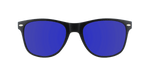 Vibe - Classic Retro Black Matte (Blue Mirror)