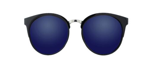 Willow - Retro Fashion Black (Blue Mirror)