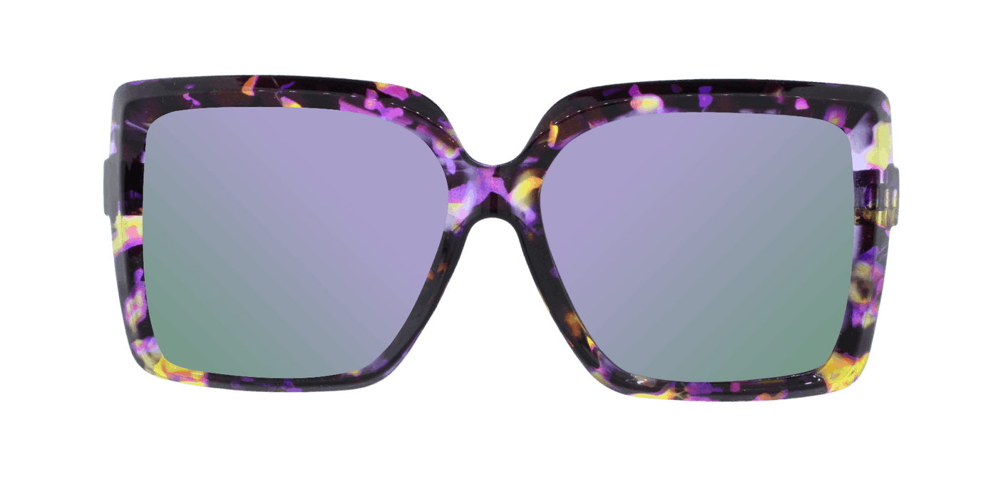 Pam - Colorful Fashion Purple Floral (Purple Mirror)