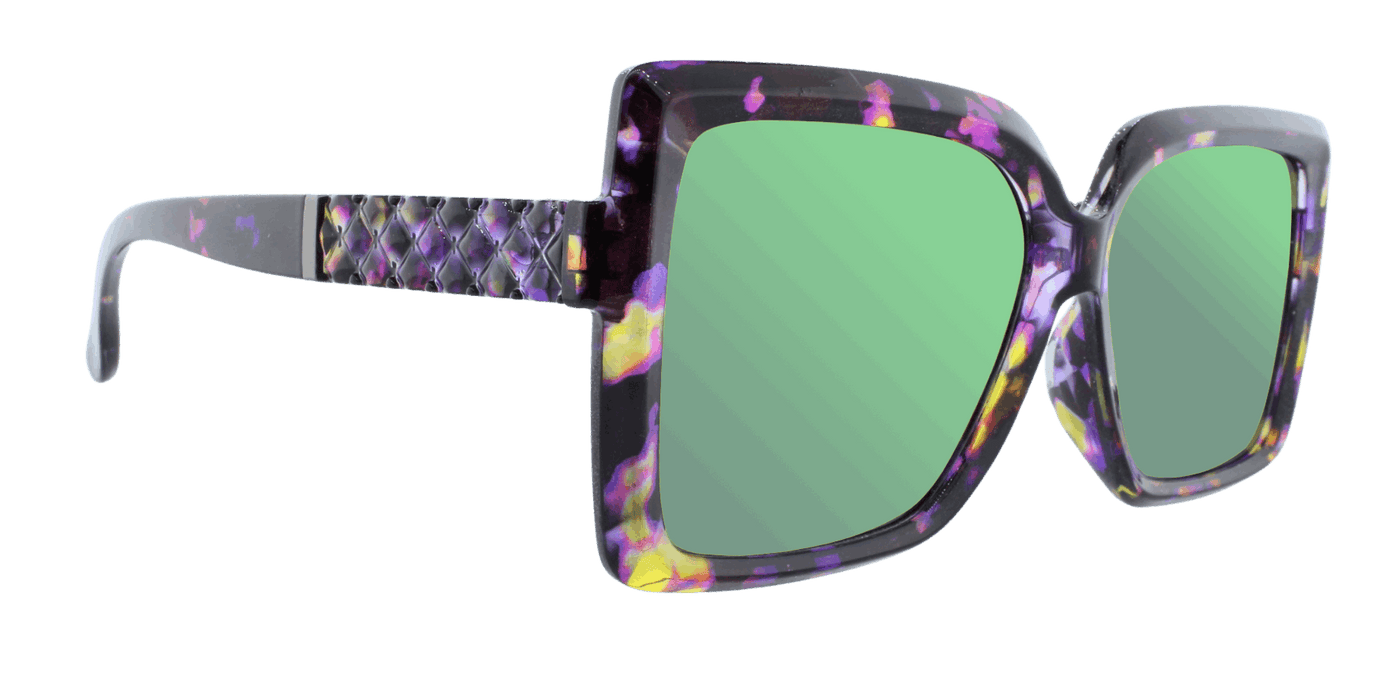Pam - Colorful Fashion Purple Floral (Purple Mirror)