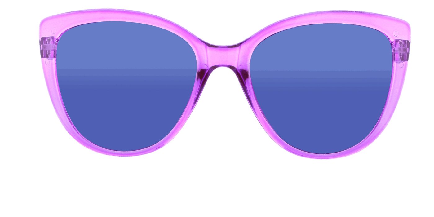 DiDi - Polarized Colorful Fashion Plum Purple Translucent (Blue Mirror)