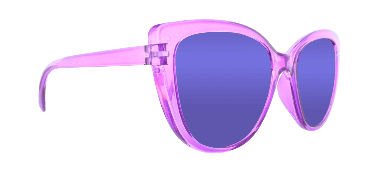 DiDi - Polarized Colorful Fashion Plum Purple Translucent (Blue Mirror)