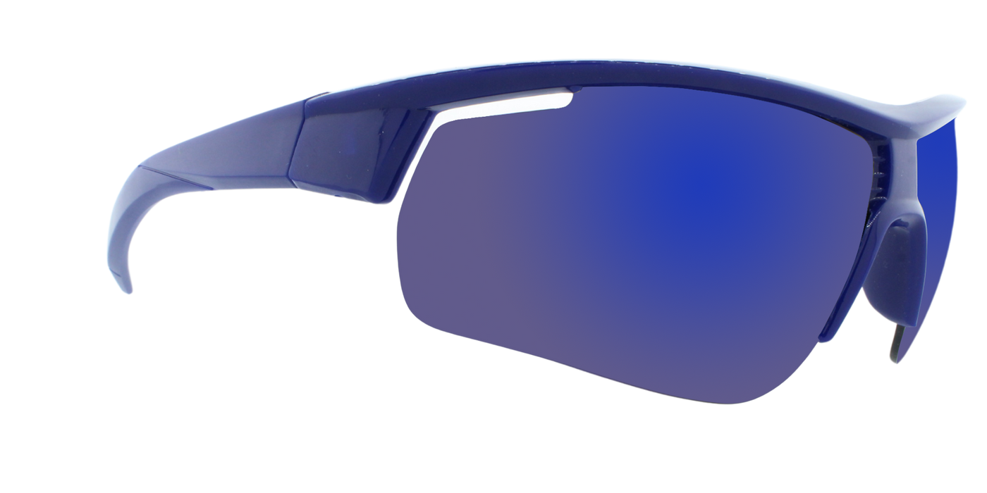 Bastion - Polarized Classic Sports Blade Dark Cobalt Blue (Blue Mirror)