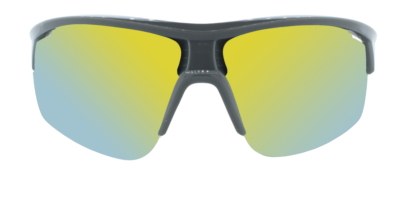 Bastion - Polarized Classic Sports Blade Charcoal (Sunburst Mirror)