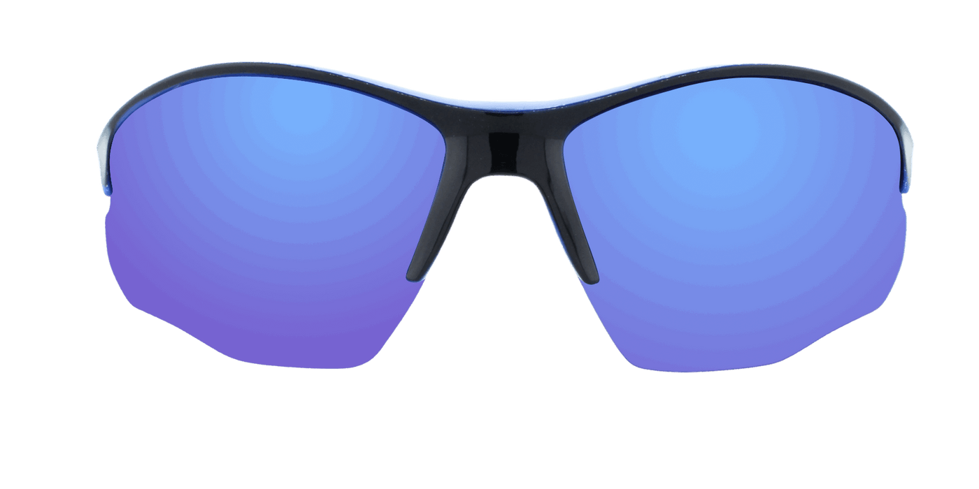 Sentinel - Two-Tone Sports Blade Black w/ Blue Inner (Blue Mirror)