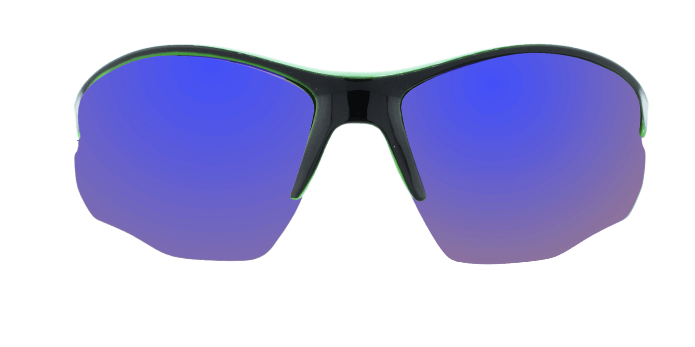 Sentinel - Two-Tone Sports Blade Black w/ Green Inner (Green Mirror)