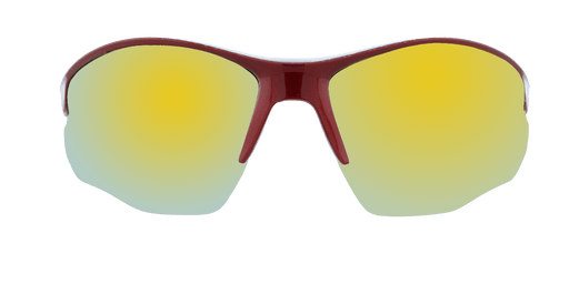 Sentinel - Polarized Two-Tone Sports Blade Red w/ Charcoal Inner (Sunburst Mirror)