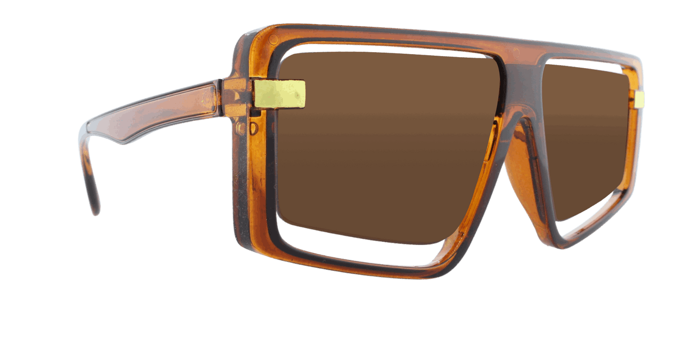 Civvy - Polarized Modified Retro Amber Translucent (Amber)