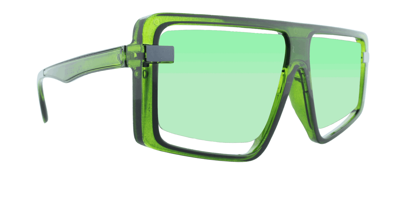 Civvy - Polarized Modified Retro Duck Green Translucent (Green Gradient)
