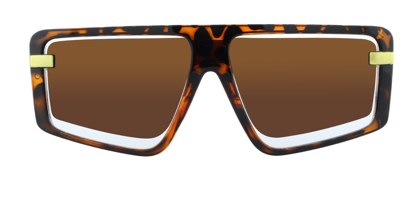 Civvy - Polarized Modified Retro Tortoise Shell (Amber)