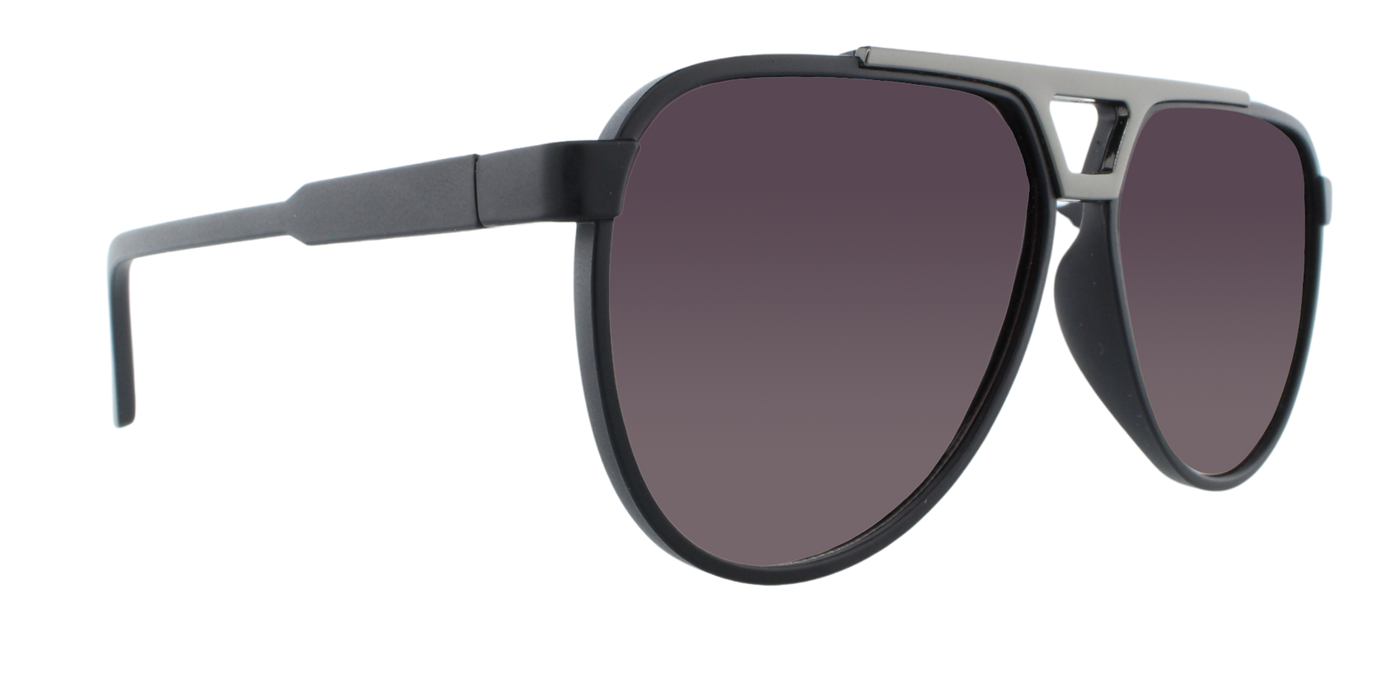 Centurion - Modified Aviator Black w/ Gunmetal (Smoked)