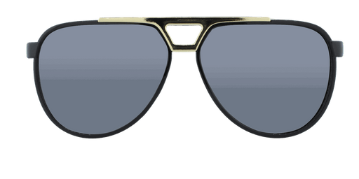 Centurion - Polarized Modified Aviator Black w/ Gold (Smoked)