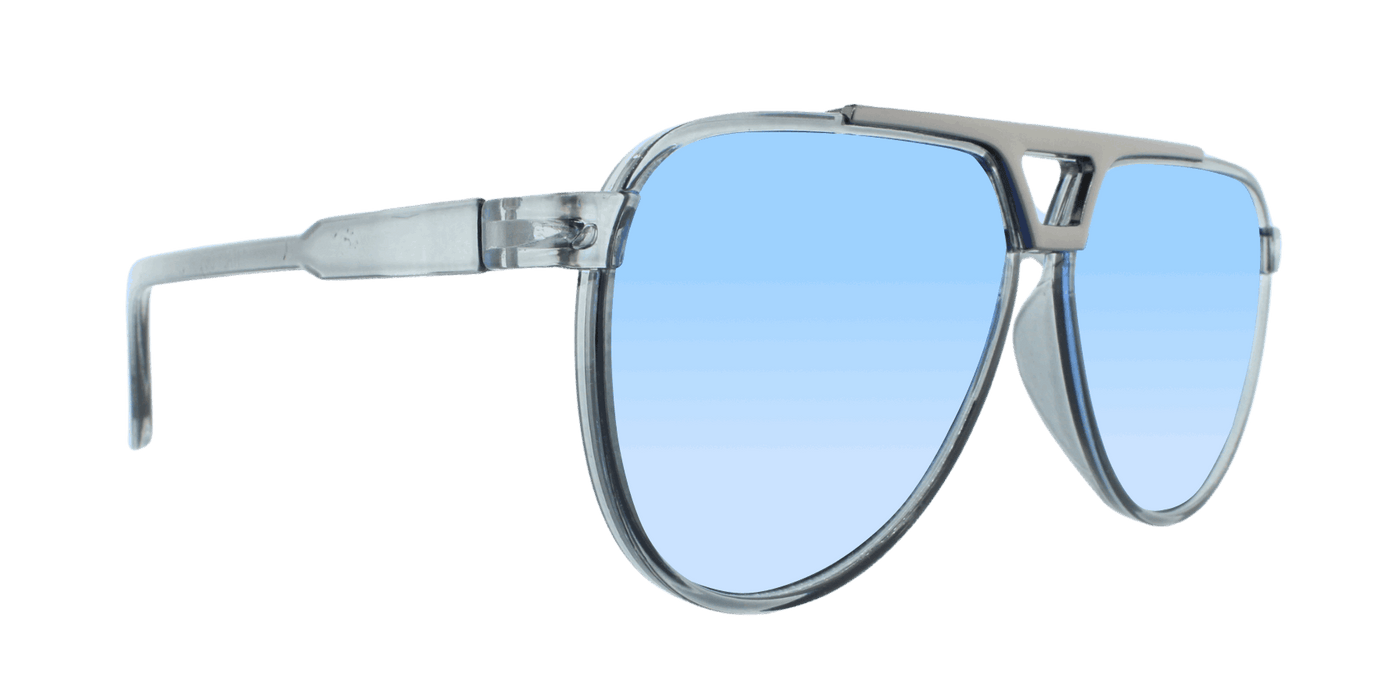 Centurion - Modified Aviator Charcoal Translucent w/ Gunmetal (Blue Gradient)