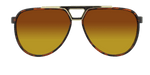Centurion - Modified Aviator Tortoise Iced w/ Gold (Amber)