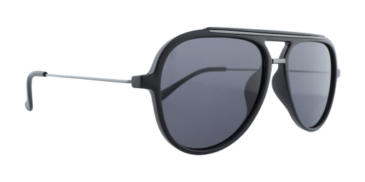 Baron - Polarized Modified Aviator Black w/ Gunmetal (Smoked)