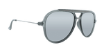 Baron - Polarized Modified Aviator Charcoal w/ Gunmetal (Silver Mirror)