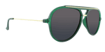 Baron - Modified Aviator Duck Green w/ Gold (Amber)