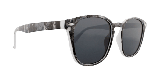 Tess - Polarized Marble Pattern Retro Gray Wavy Marble Pattern (Smoked)