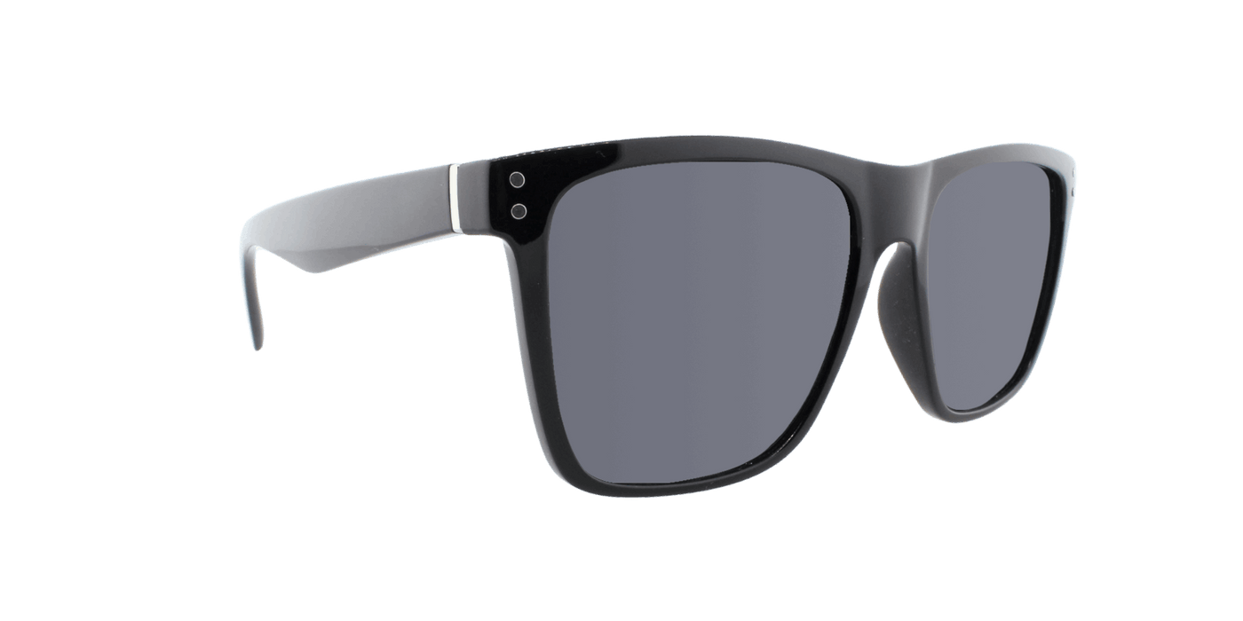 Majesty - Polarized Classic Retro Black Polished (Dark Smoked)