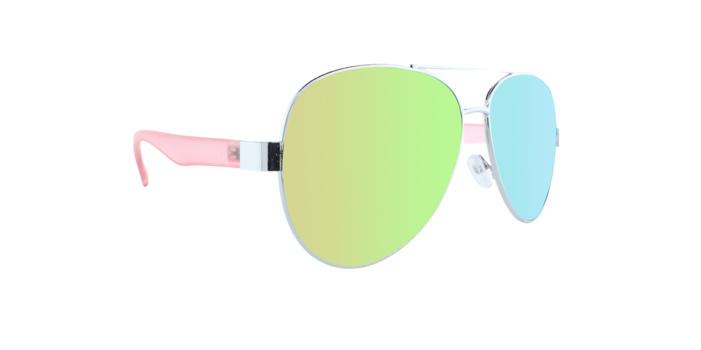 Solace - Fashion Aviator Pink & Silver (Gold Mirror)