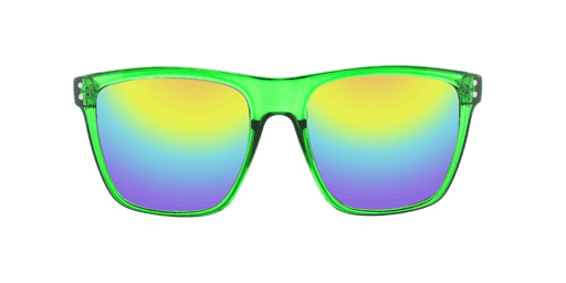Majesty - Polarized Classic Retro Green Translucent (Rainbow Mirror)