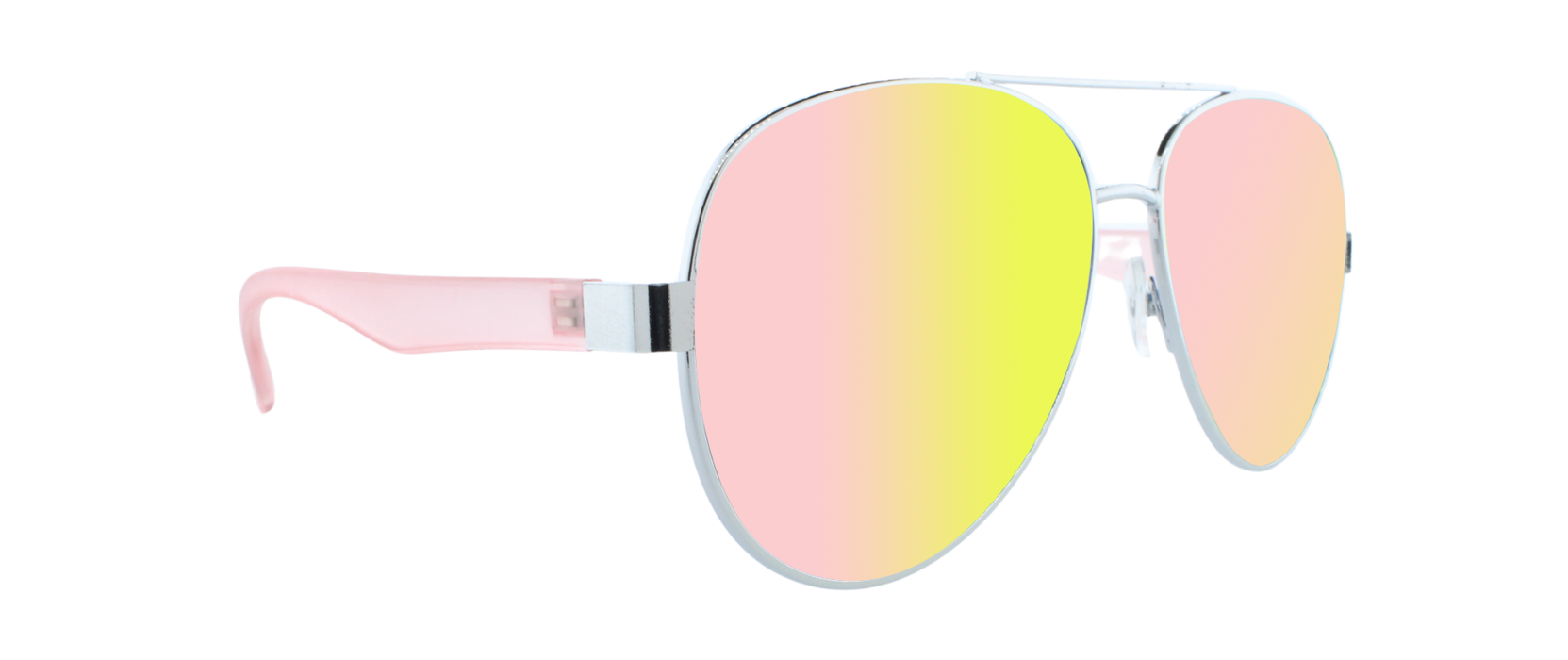 Solace - Fashion Aviator Pink & Silver (Pink Mirror)