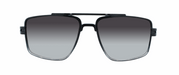 Maverick - Modified Aviator Black and Charcoal Translucent (Smoked Gradient)