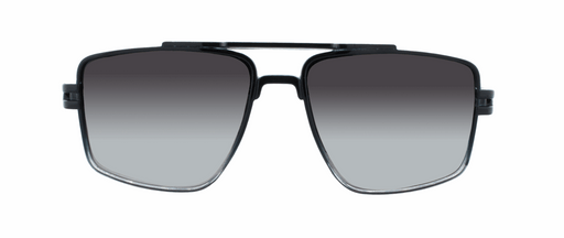 Maverick - Modified Aviator Black and Charcoal Translucent (Smoked Gradient)