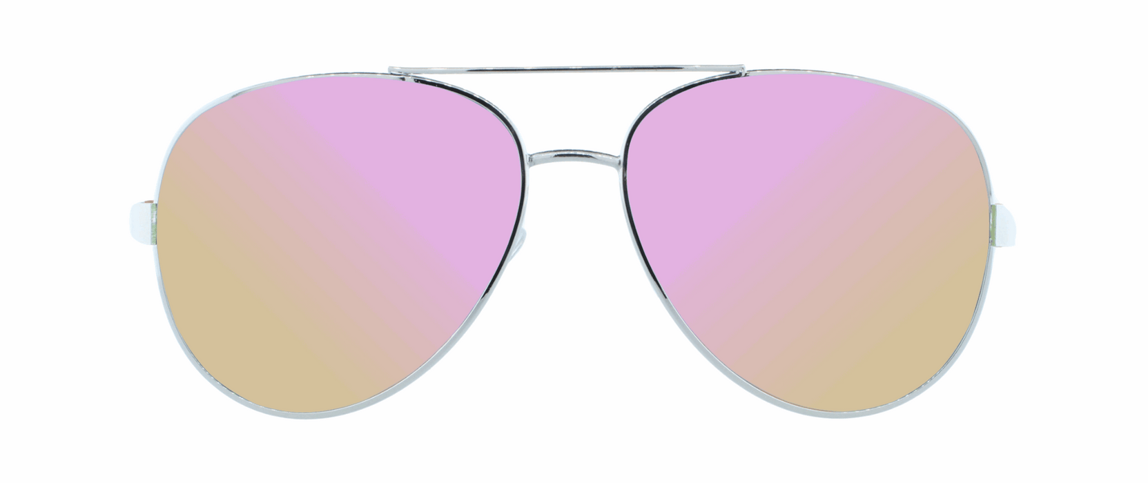 Solace - Fashion Aviator Pink & Silver (Pink Mirror)