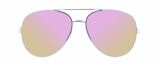 Solace - Fashion Aviator Pink & Silver (Pink Mirror)