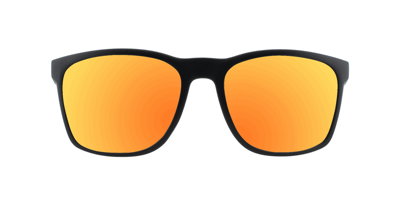 Throwback - Polarized Classic Standard Black (Red Mirror)