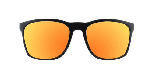Throwback - Polarized Classic Standard Black (Red Mirror)