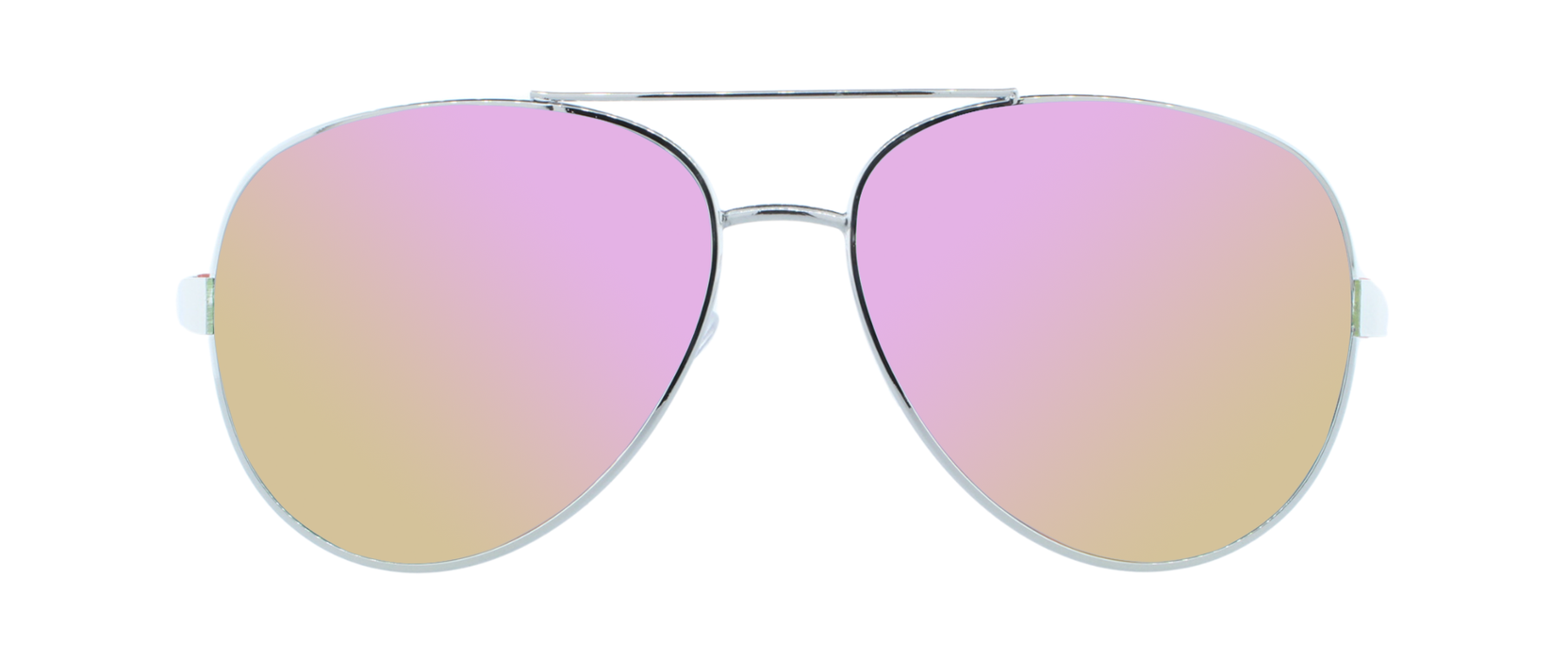 Solace - Fashion Aviator Pink & Silver (Pink Mirror)