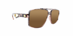 Maverick - Polarized Modified Aviator Pink Tortoise (Amber Gradient)