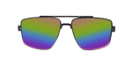 Maverick - Modified Aviator Black and Purple Translucent (Rainbow Mirror)