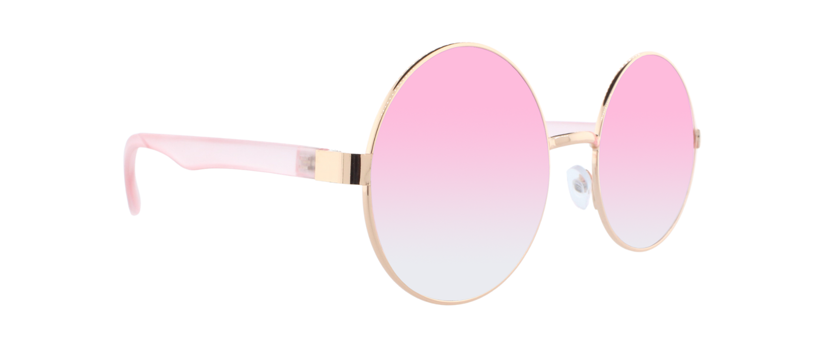 Dusk - Round Fashion Aviator Pink & Gold (Rose)