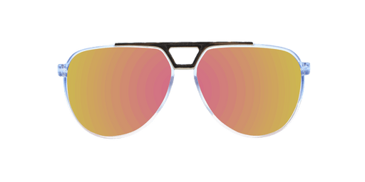 Centurion - Modified Aviator Baby Blue Translucent w/ Bubblegum Pink Translucent (Pink Mirror)