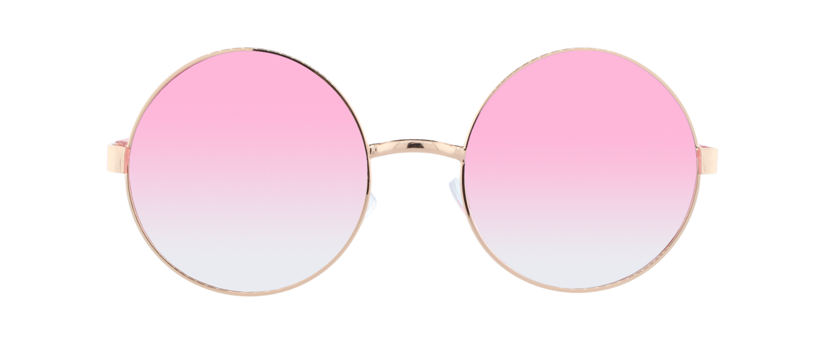 Dusk - Round Fashion Aviator Pink & Gold (Rose)