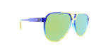 Centurion - Modified Aviator Dark Blue Translucent w/ Bright Gold Translucent (Gold Mirror)