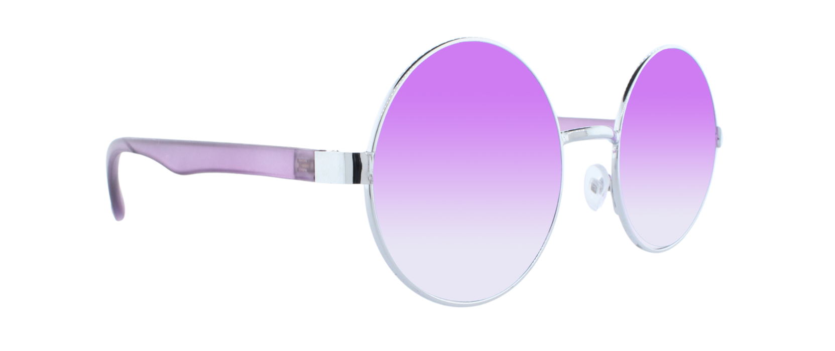 Dusk - Round Fashion Aviator Purple & Silver (Lilac)