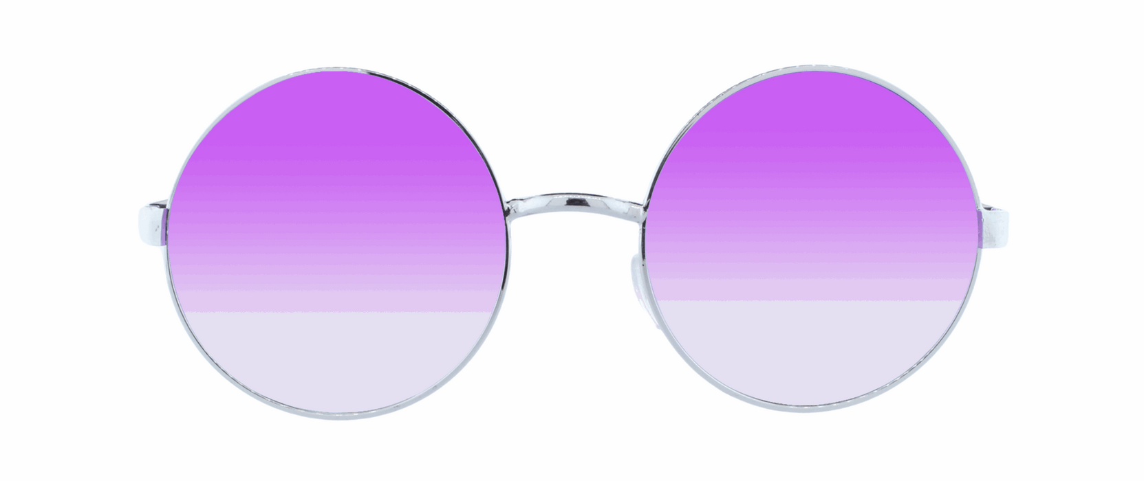 Dusk - Round Fashion Aviator Purple & Silver (Lilac)