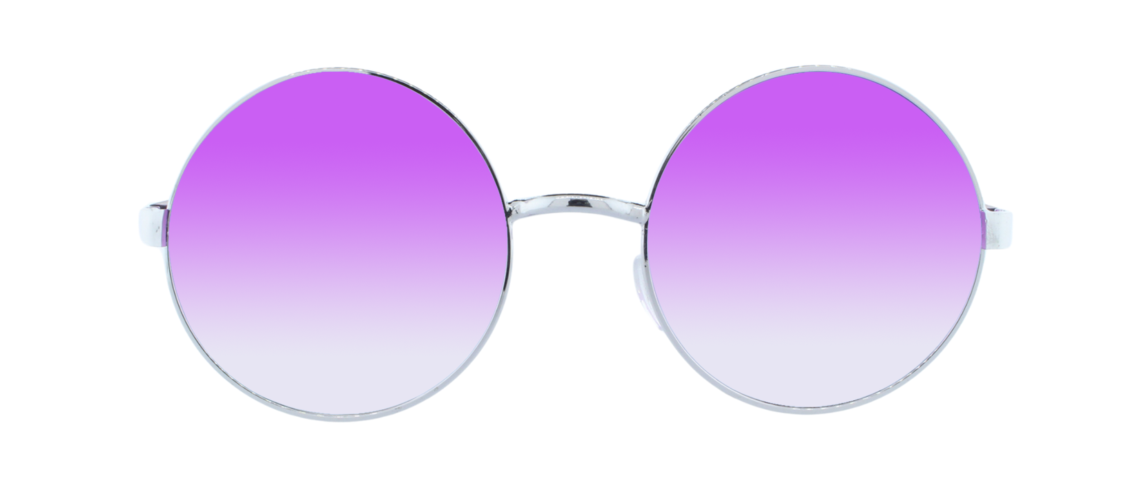 Dusk - Round Fashion Aviator Purple & Silver (Lilac)