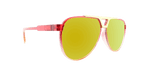 Centurion - Polarized Modified Aviator Red Translucent w/ Orange Translucent (Red Mirror)