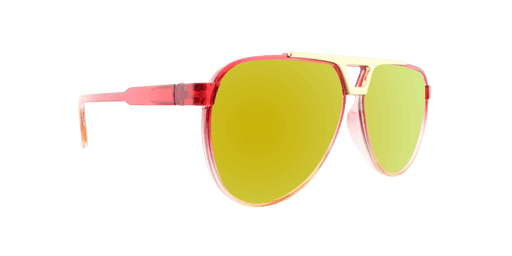 Centurion - Modified Aviator Red Translucent w/ Orange Translucent (Red Mirror)