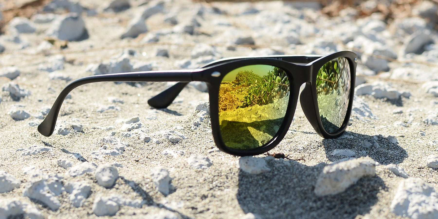 Throwback - Polarized Classic Standard Spring Hinge Charcoal Iced (Silver Mirror)