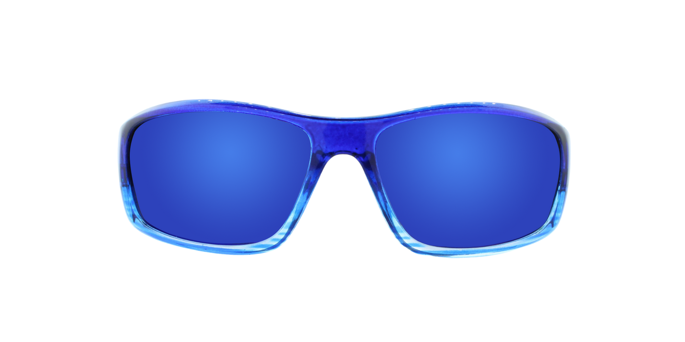 Defiance - Polarized Low-Profile Wrap Blue (Blue Mirror)